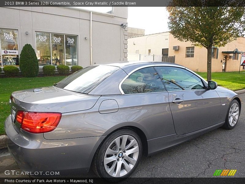 Space Gray Metallic / Saddle Brown 2013 BMW 3 Series 328i Convertible