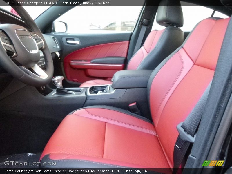  2017 Charger SXT AWD Black/Ruby Red Interior