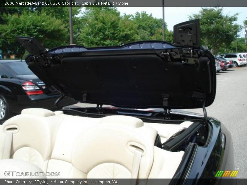Capri Blue Metallic / Stone 2006 Mercedes-Benz CLK 350 Cabriolet
