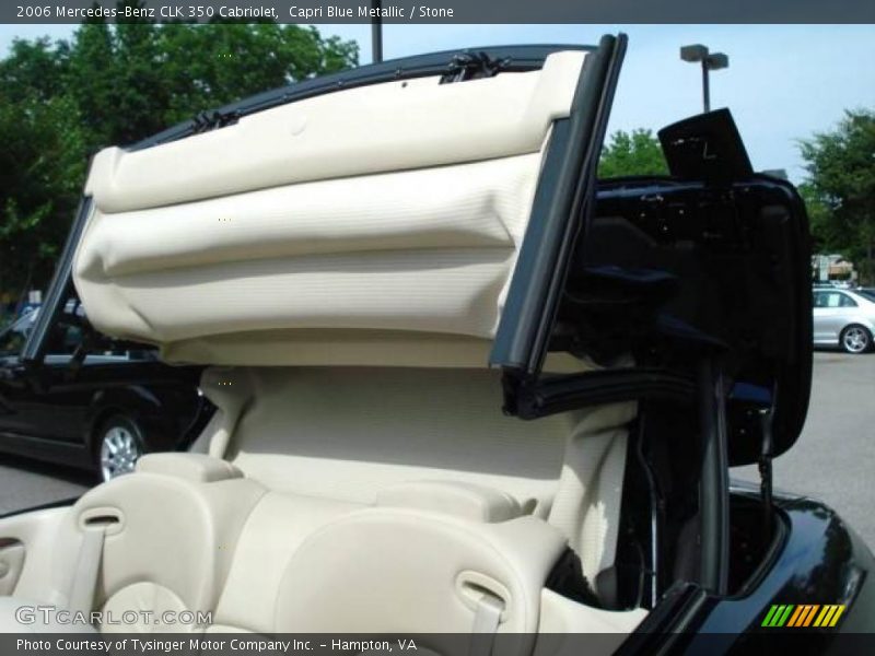 Capri Blue Metallic / Stone 2006 Mercedes-Benz CLK 350 Cabriolet