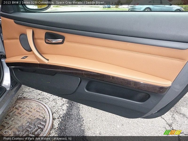 Space Gray Metallic / Saddle Brown 2013 BMW 3 Series 328i Convertible