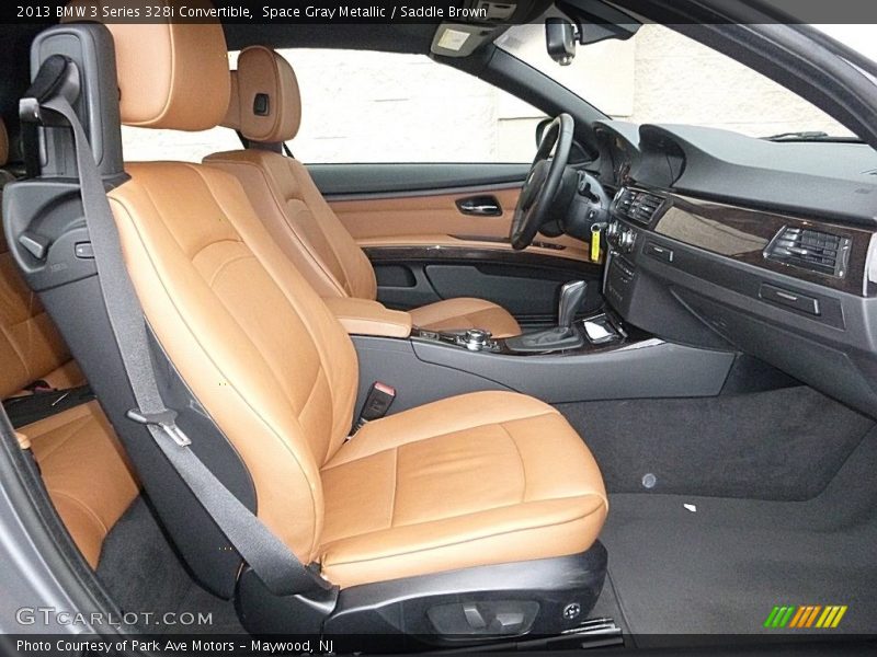 Space Gray Metallic / Saddle Brown 2013 BMW 3 Series 328i Convertible