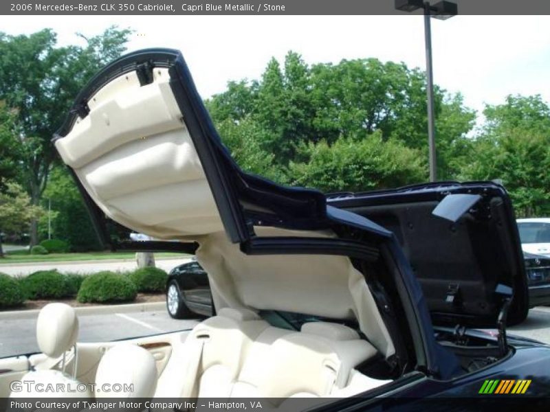 Capri Blue Metallic / Stone 2006 Mercedes-Benz CLK 350 Cabriolet