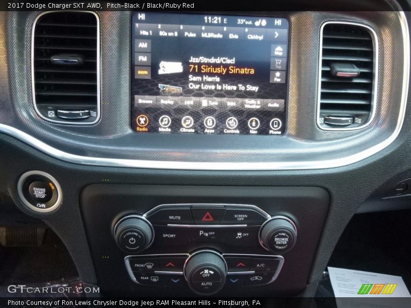 Controls of 2017 Charger SXT AWD