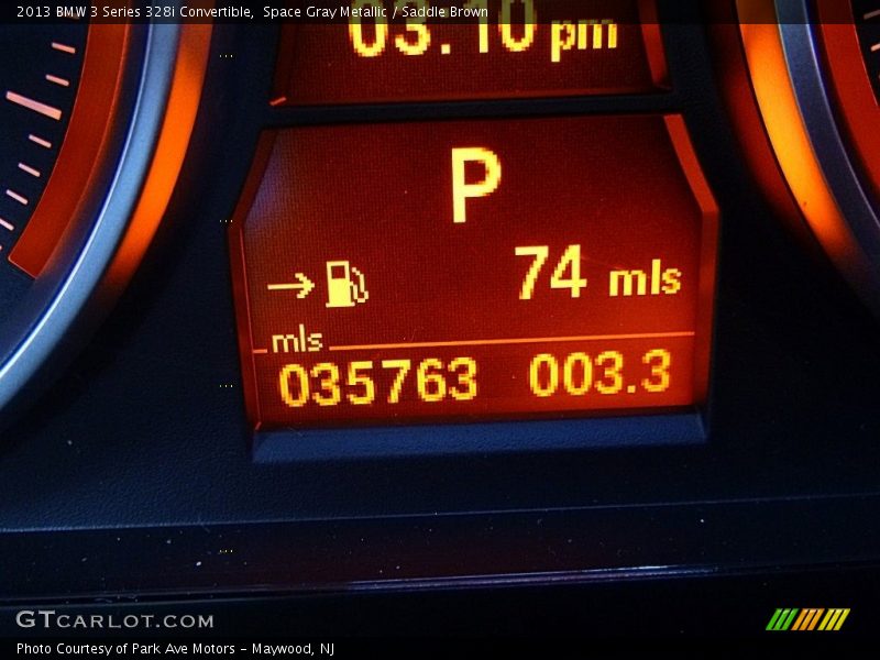 Space Gray Metallic / Saddle Brown 2013 BMW 3 Series 328i Convertible