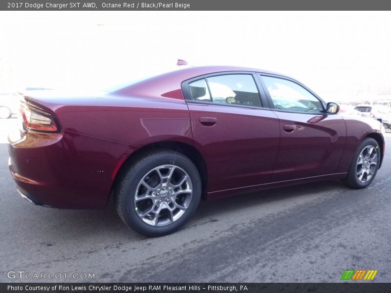 Octane Red / Black/Pearl Beige 2017 Dodge Charger SXT AWD