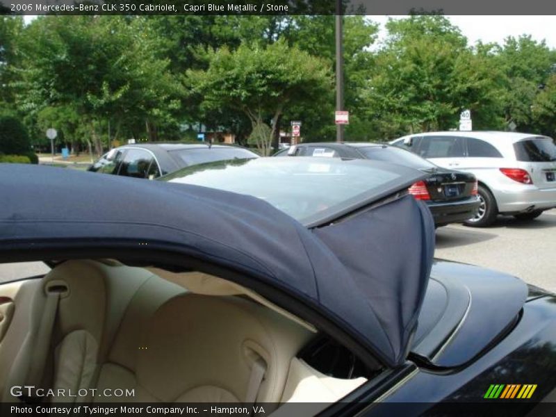 Capri Blue Metallic / Stone 2006 Mercedes-Benz CLK 350 Cabriolet