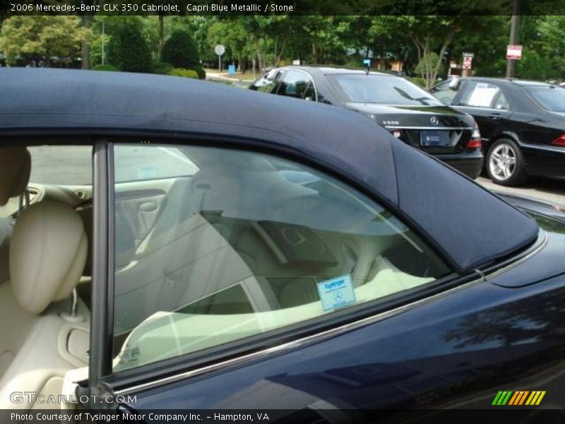 Capri Blue Metallic / Stone 2006 Mercedes-Benz CLK 350 Cabriolet