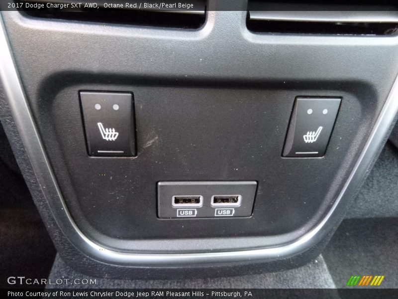 Octane Red / Black/Pearl Beige 2017 Dodge Charger SXT AWD