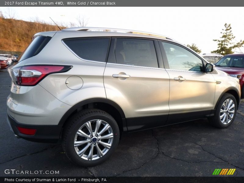 White Gold / Charcoal Black 2017 Ford Escape Titanium 4WD