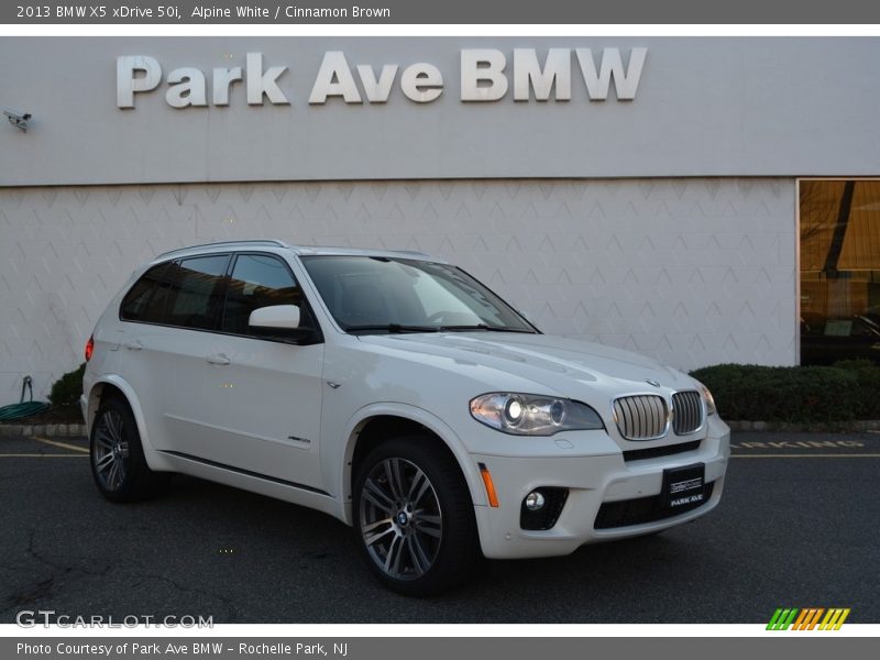 Alpine White / Cinnamon Brown 2013 BMW X5 xDrive 50i