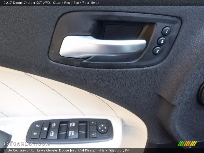 Octane Red / Black/Pearl Beige 2017 Dodge Charger SXT AWD