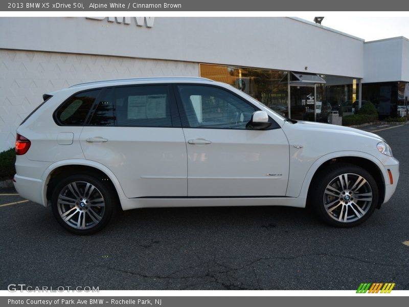 Alpine White / Cinnamon Brown 2013 BMW X5 xDrive 50i