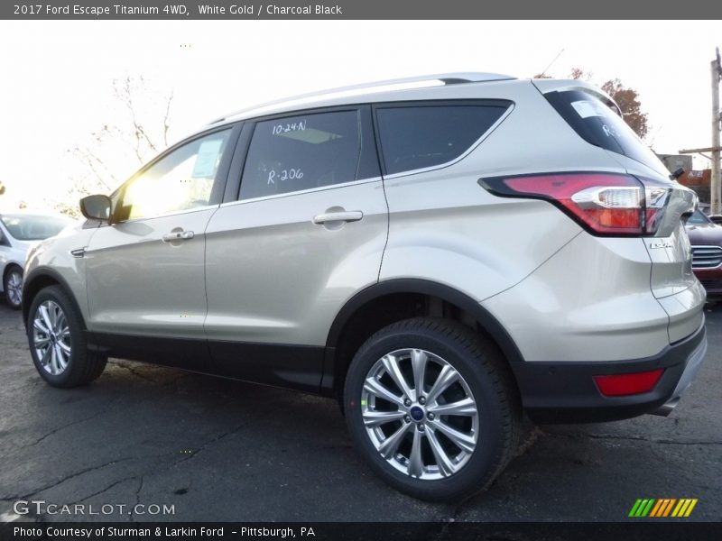 White Gold / Charcoal Black 2017 Ford Escape Titanium 4WD