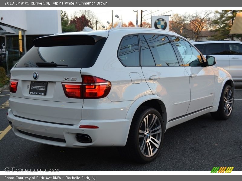 Alpine White / Cinnamon Brown 2013 BMW X5 xDrive 50i