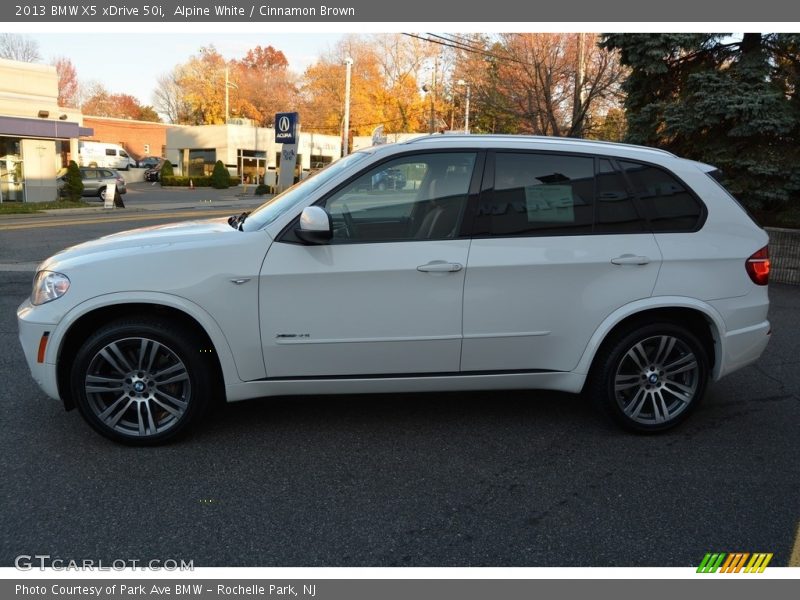 Alpine White / Cinnamon Brown 2013 BMW X5 xDrive 50i