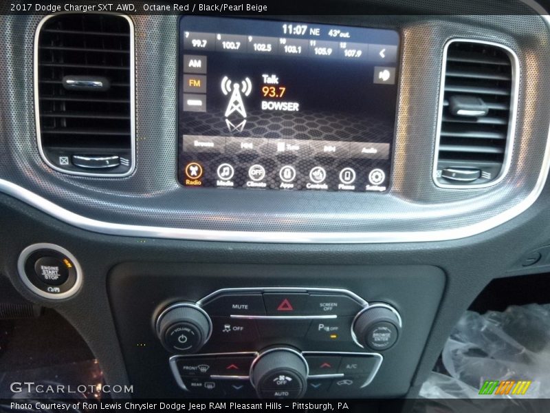 Controls of 2017 Charger SXT AWD