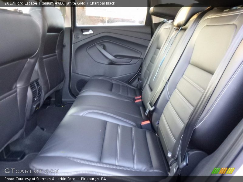 White Gold / Charcoal Black 2017 Ford Escape Titanium 4WD