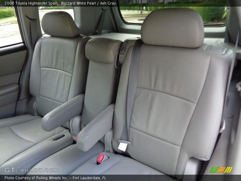 Blizzard White Pearl / Ash Gray 2008 Toyota Highlander Sport