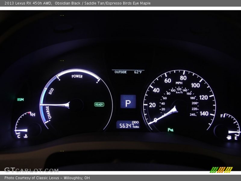 Obsidian Black / Saddle Tan/Espresso Birds Eye Maple 2013 Lexus RX 450h AWD