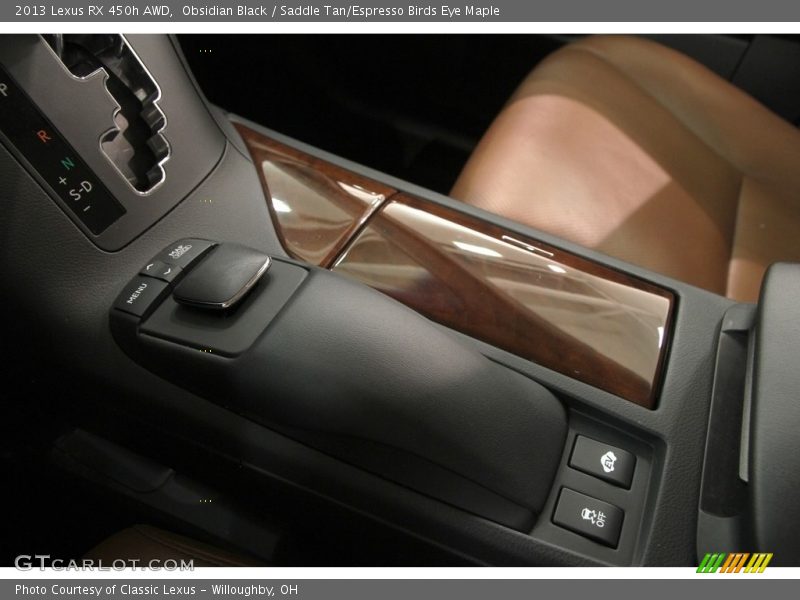 Obsidian Black / Saddle Tan/Espresso Birds Eye Maple 2013 Lexus RX 450h AWD