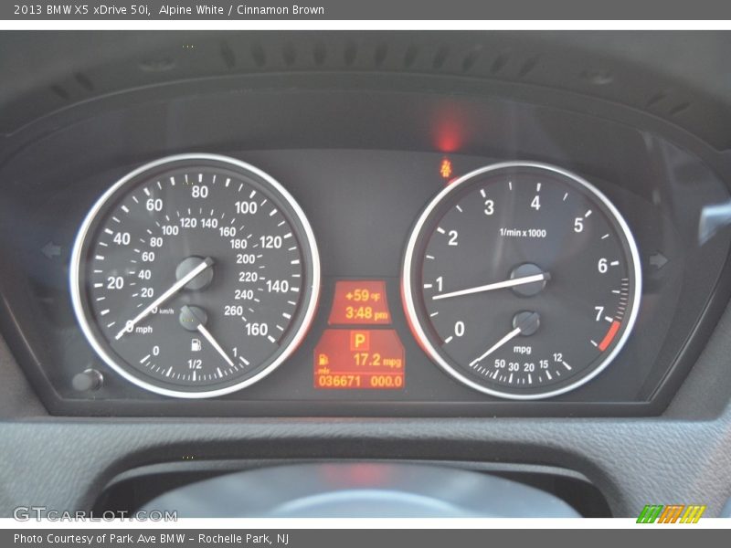 Alpine White / Cinnamon Brown 2013 BMW X5 xDrive 50i