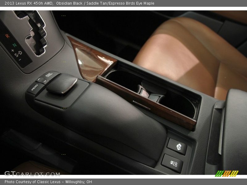 Obsidian Black / Saddle Tan/Espresso Birds Eye Maple 2013 Lexus RX 450h AWD