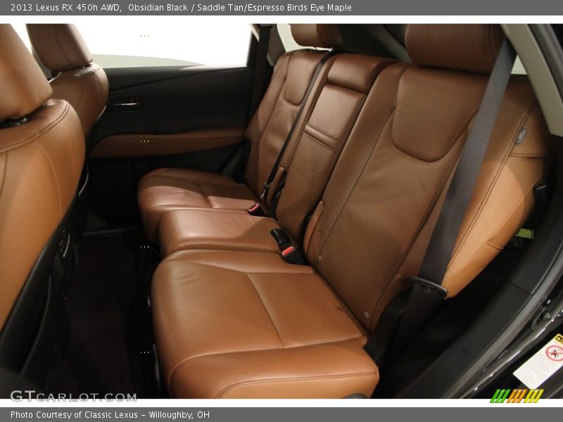 Obsidian Black / Saddle Tan/Espresso Birds Eye Maple 2013 Lexus RX 450h AWD