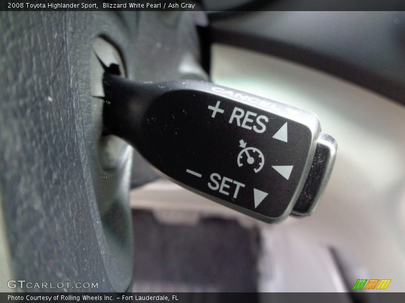 Blizzard White Pearl / Ash Gray 2008 Toyota Highlander Sport