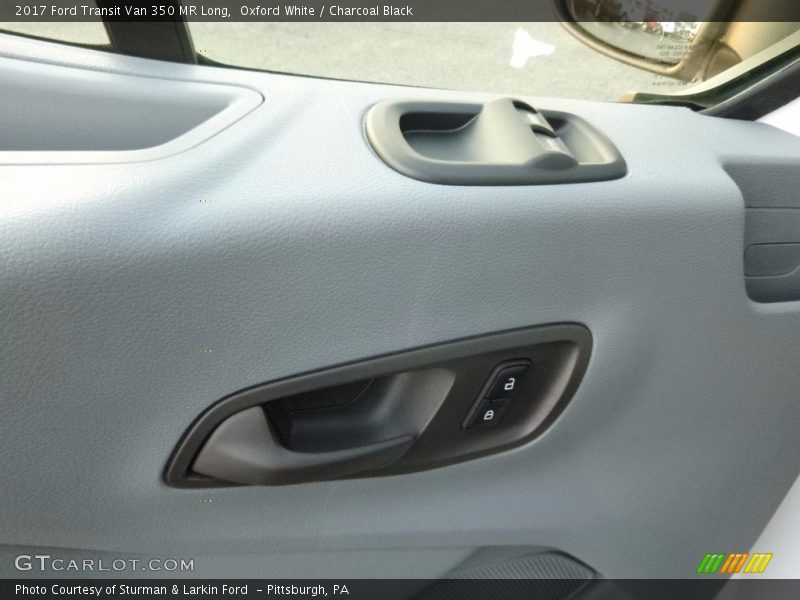 Oxford White / Charcoal Black 2017 Ford Transit Van 350 MR Long