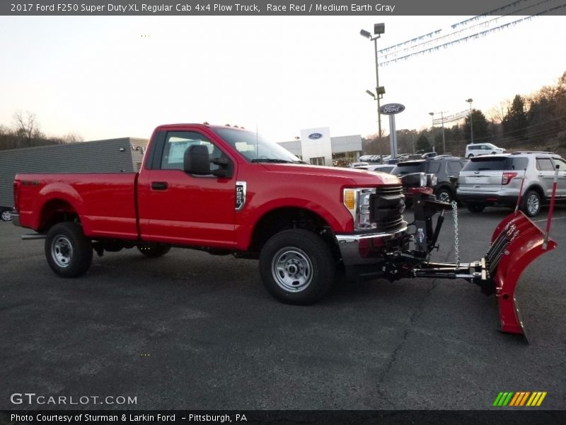  2017 F250 Super Duty XL Regular Cab 4x4 Plow Truck Race Red