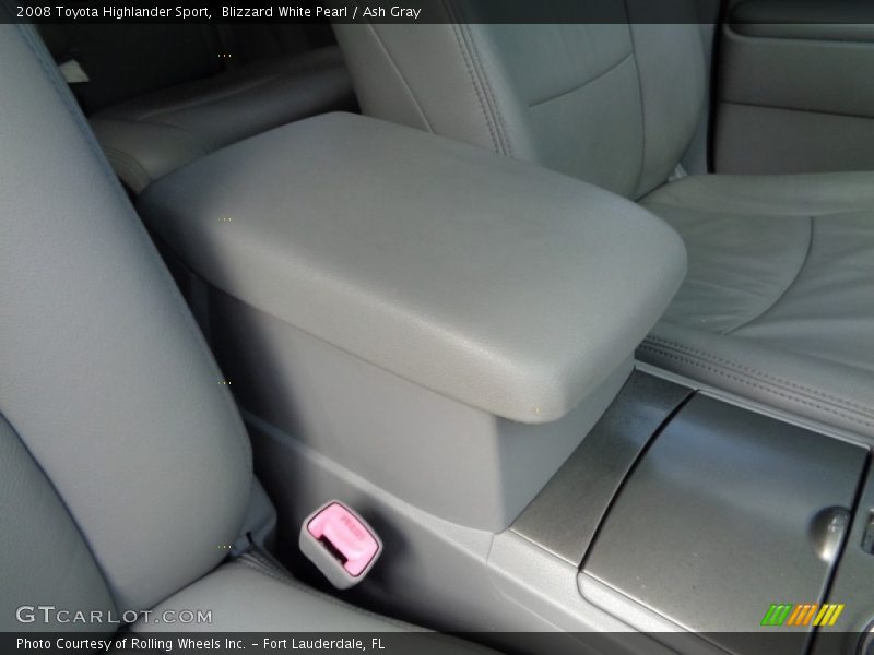 Blizzard White Pearl / Ash Gray 2008 Toyota Highlander Sport