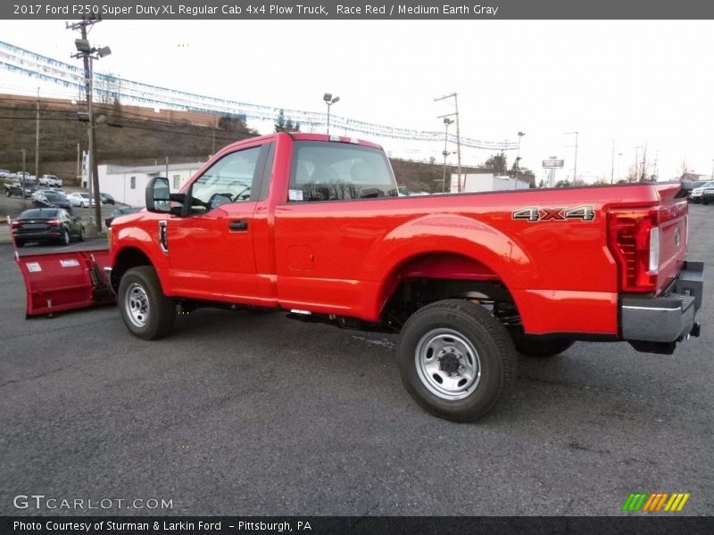Race Red / Medium Earth Gray 2017 Ford F250 Super Duty XL Regular Cab 4x4 Plow Truck