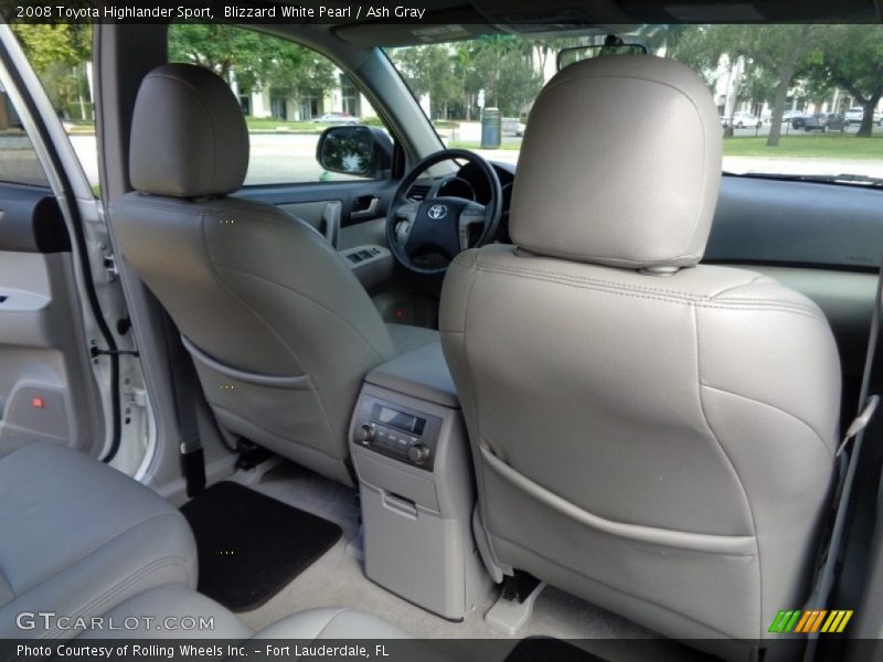 Blizzard White Pearl / Ash Gray 2008 Toyota Highlander Sport