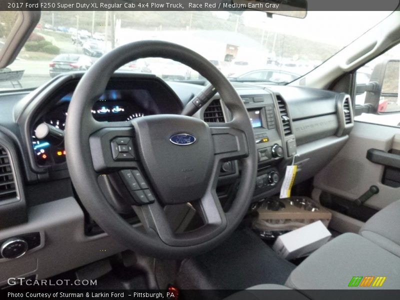 Dashboard of 2017 F250 Super Duty XL Regular Cab 4x4 Plow Truck