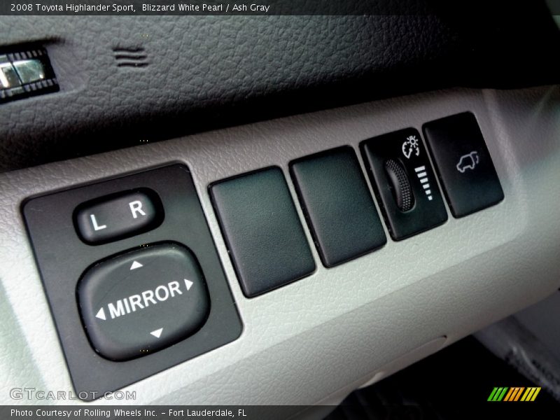 Blizzard White Pearl / Ash Gray 2008 Toyota Highlander Sport