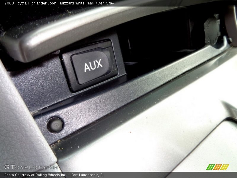 Blizzard White Pearl / Ash Gray 2008 Toyota Highlander Sport