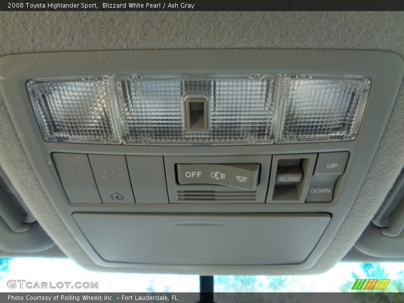 Blizzard White Pearl / Ash Gray 2008 Toyota Highlander Sport