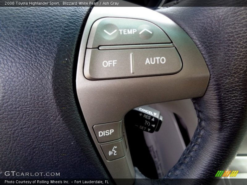 Blizzard White Pearl / Ash Gray 2008 Toyota Highlander Sport