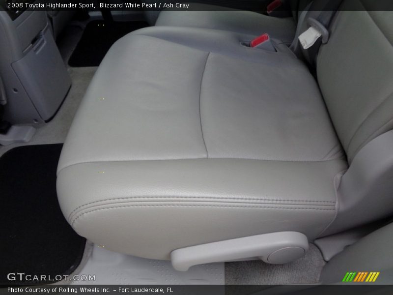 Blizzard White Pearl / Ash Gray 2008 Toyota Highlander Sport