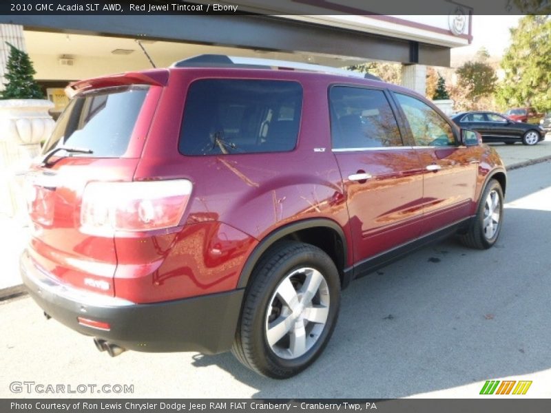 Red Jewel Tintcoat / Ebony 2010 GMC Acadia SLT AWD
