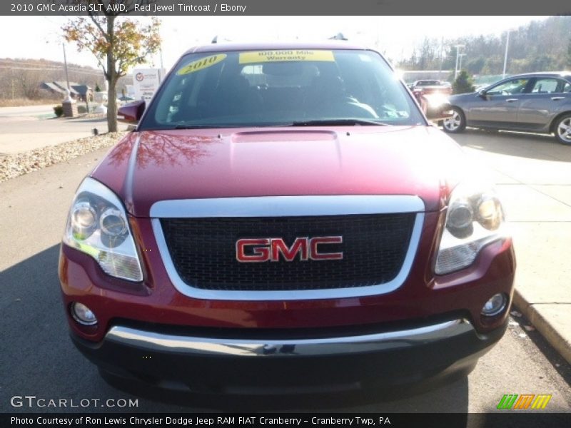 Red Jewel Tintcoat / Ebony 2010 GMC Acadia SLT AWD
