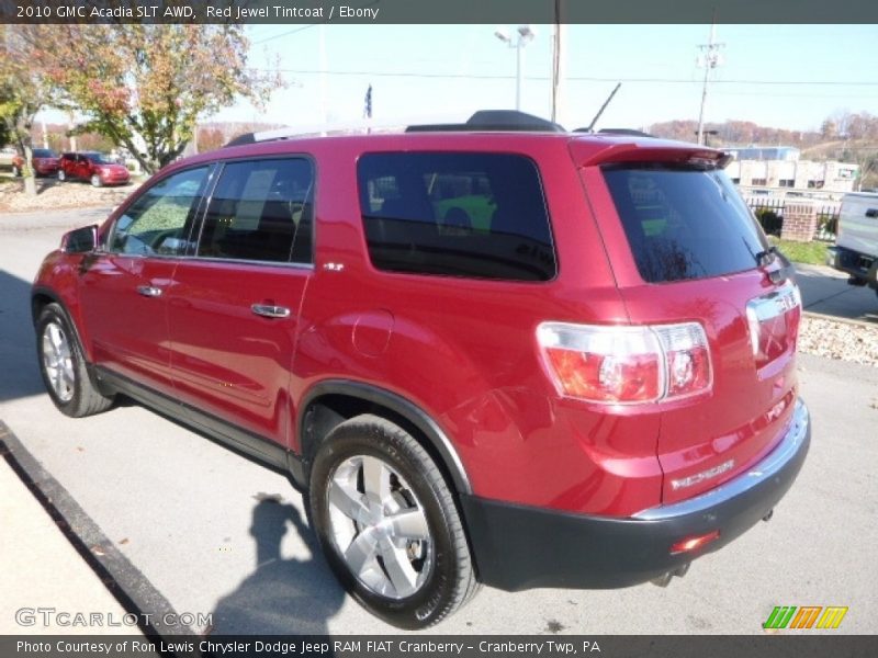 Red Jewel Tintcoat / Ebony 2010 GMC Acadia SLT AWD