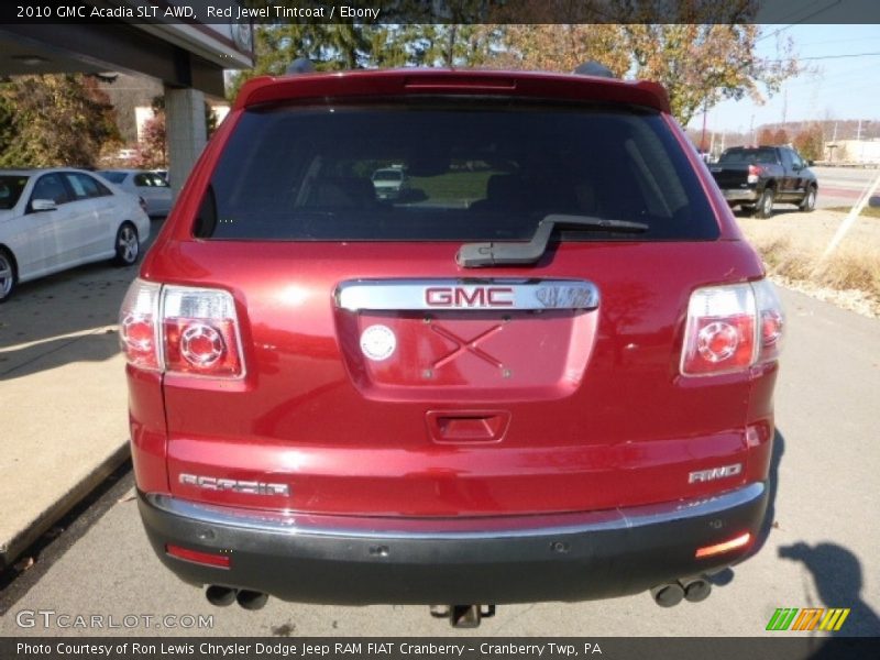 Red Jewel Tintcoat / Ebony 2010 GMC Acadia SLT AWD