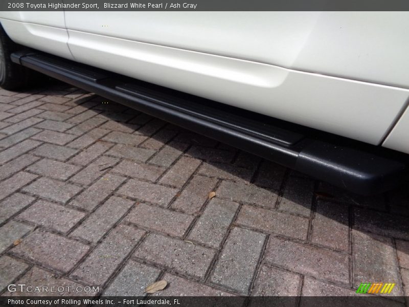 Blizzard White Pearl / Ash Gray 2008 Toyota Highlander Sport