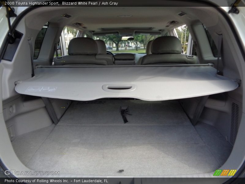 Blizzard White Pearl / Ash Gray 2008 Toyota Highlander Sport