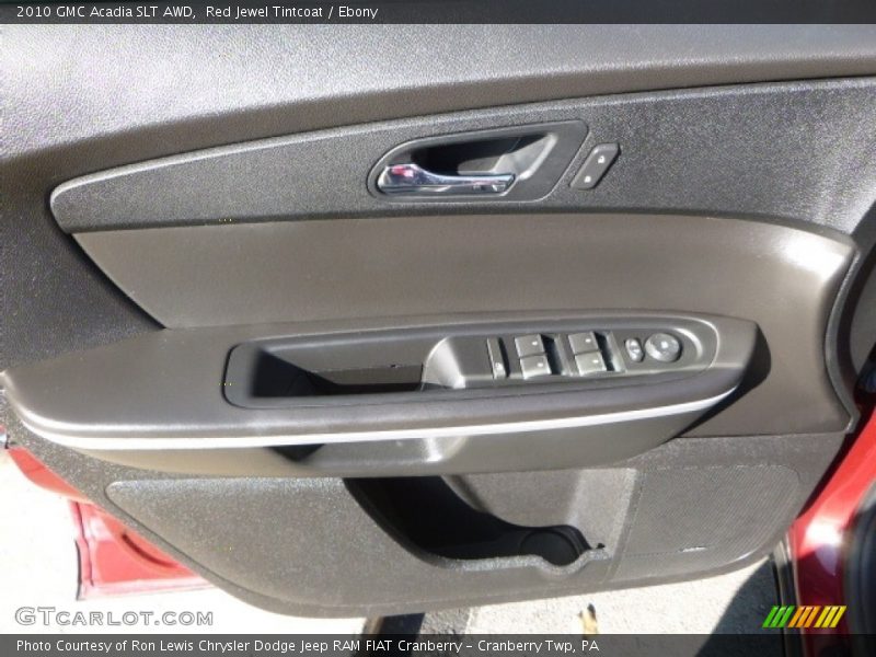 Red Jewel Tintcoat / Ebony 2010 GMC Acadia SLT AWD