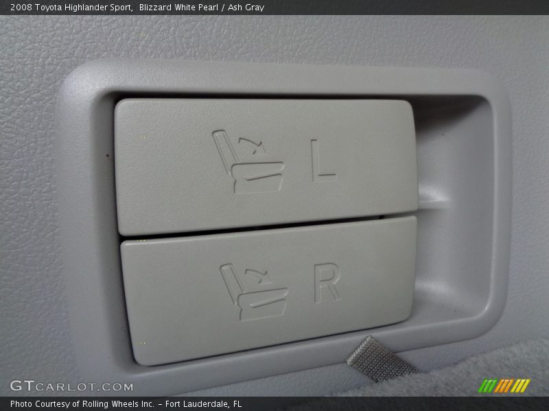 Blizzard White Pearl / Ash Gray 2008 Toyota Highlander Sport