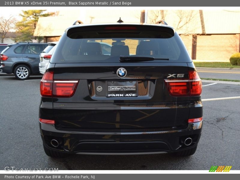 Black Sapphire Metallic / Sand Beige 2013 BMW X5 xDrive 35i Premium