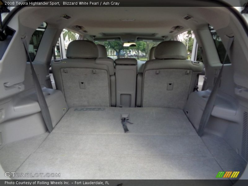 Blizzard White Pearl / Ash Gray 2008 Toyota Highlander Sport